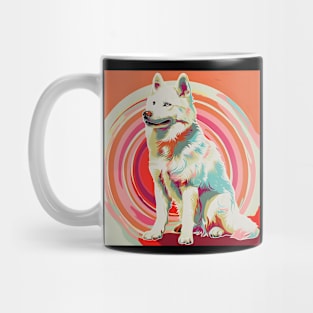 Retro Eskimo Dog: Pastel Pup Revival Mug